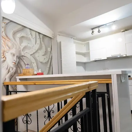 Parliament 200sqm Loft Style 1br Ap W Private Garden Apartment Bucharest