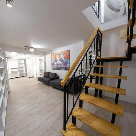 Parliament 200sqm Loft Style 1br Ap W Private Garden Bucharest